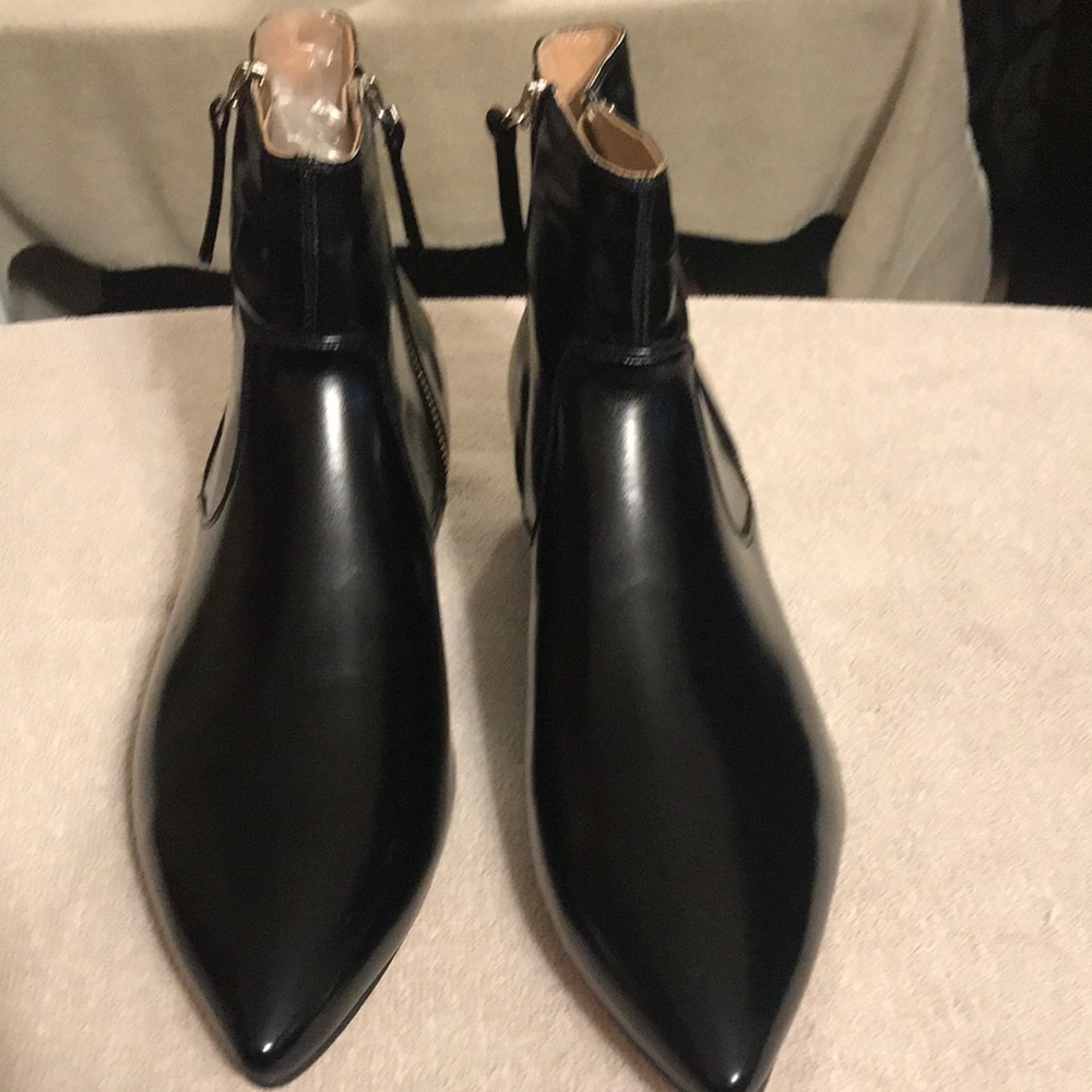 From Nordstrom. Never been worn. Size 13. Pointed toes. Black zipper Inch heel